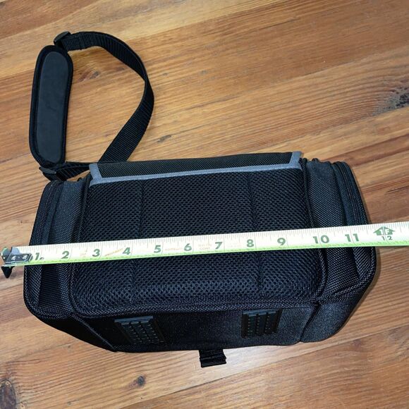 Sony LCS-X30 Soft Carrying Case Black Padded Pockets Shoulder Strap - Picture 7 of 12